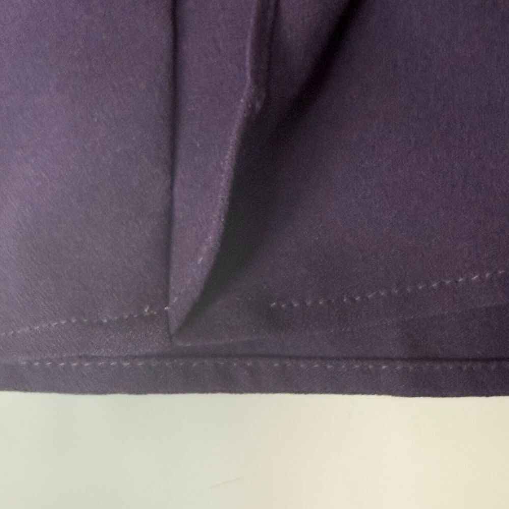 ModCloth Dress Womens 3XL Purple Sleeveless V-Neck Ruffle Trim Lined Plus Party - Picture 12 of 13
